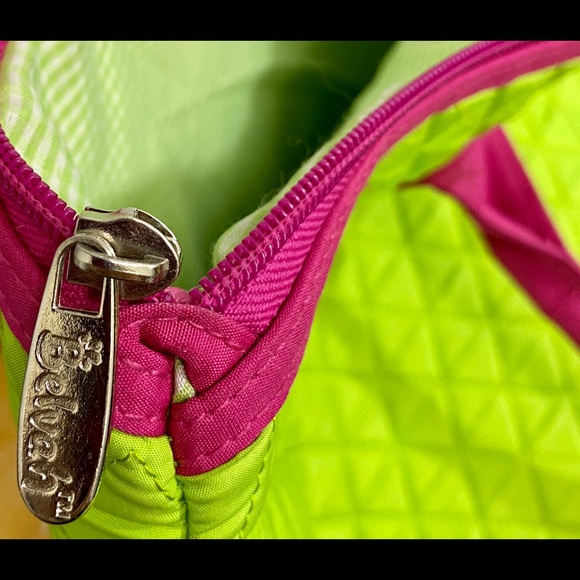 Belvah Quilted Women’s Baby Diaper Bag Neon Green - Picture 15 of 16